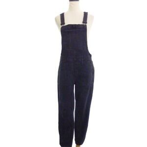 Madewell Black Denim Jean Overalls Medium Size Zip Skinny Lunar Overalls